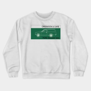 FORD ESCORT VAN - owners handbook Crewneck Sweatshirt